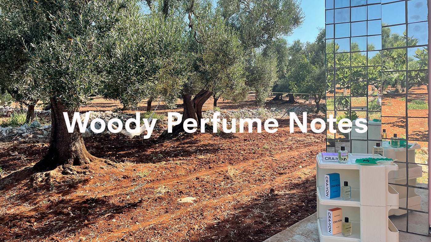 Woody fragrance showcase by CRA-YON featuring nature-inspired scents