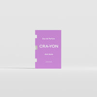 Ami Amie Eau de Parfum 2ml sample by CRA-YON in purple packaging, displayed against a light background.