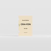 Art Life Eau de Parfum 2ml sample by CRA-YON in beige packaging, displayed against a light background.