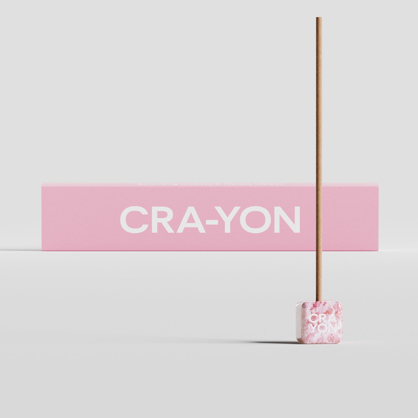 CRA-YON Balancing Incense and Holder on light background