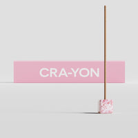 CRA-YON Balancing Incense and Holder on light background