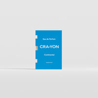 Continental Eau de Parfum 2ml sample by CRA-YON in blue packaging, displayed against a light background.