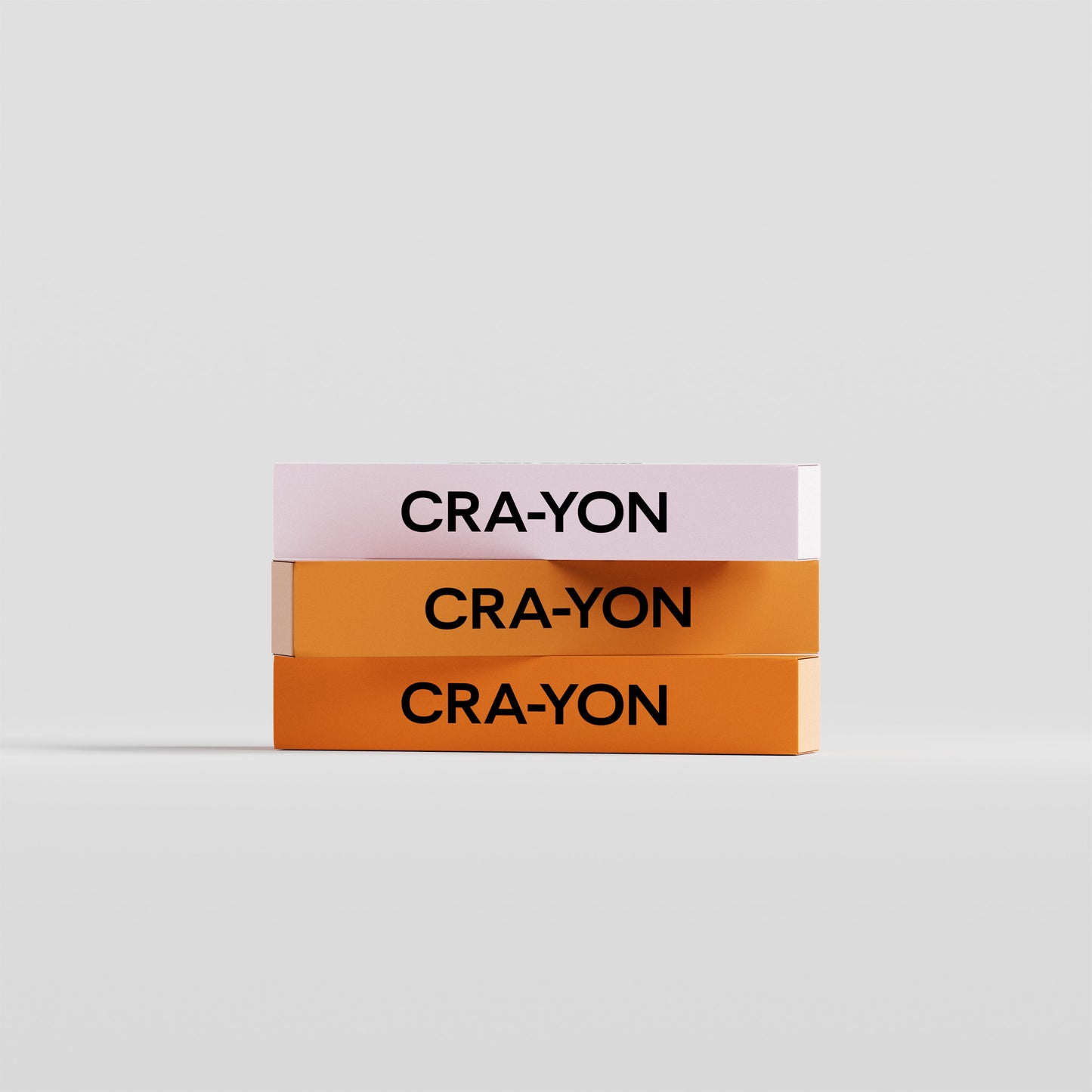 Stack of CRA-YON Pocket Perfume boxes in pastel pink and warm orange tones for floral and gourmand scent lovers