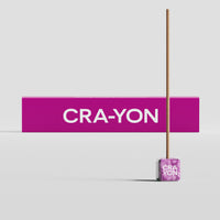 CRA-YON Calming Incense and Marble Holder on light background