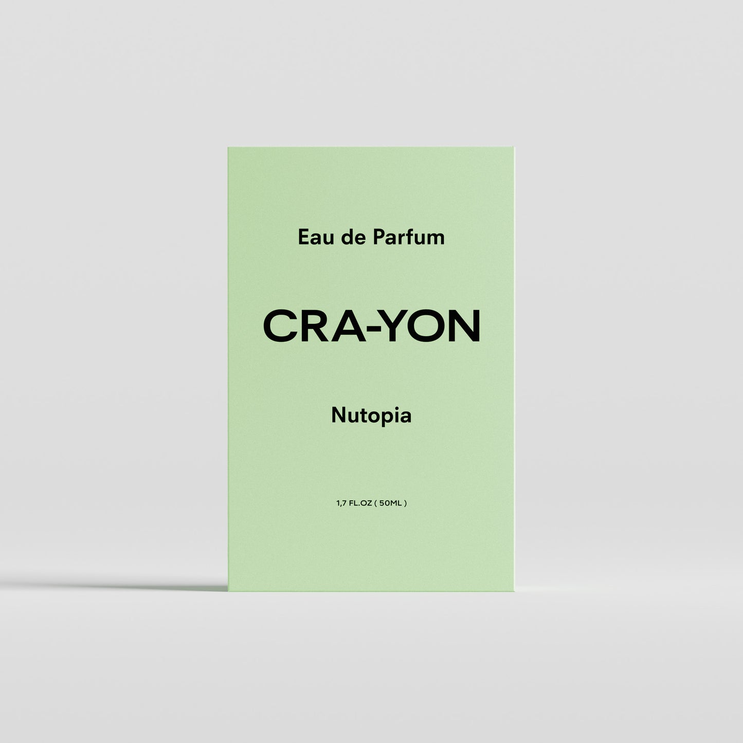 CRA-YON Nutopia 50ml – perfume bottle and box shot front-on against a light background