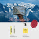 The Everyday Set with Sand Service Pocket Perfume 10ml, Hand & Body Lotion 500ml and silver CRA-YON Beauty Bag
