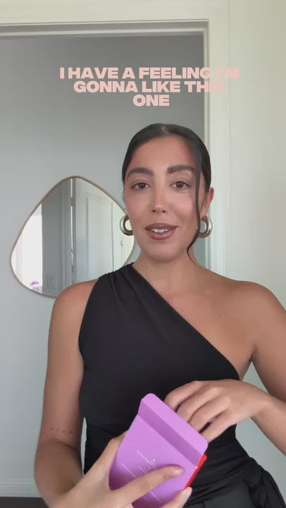 Girl talking about CRA-YON art life in front of the camera.